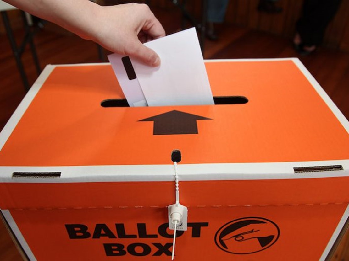 Photo of NZ ballot box