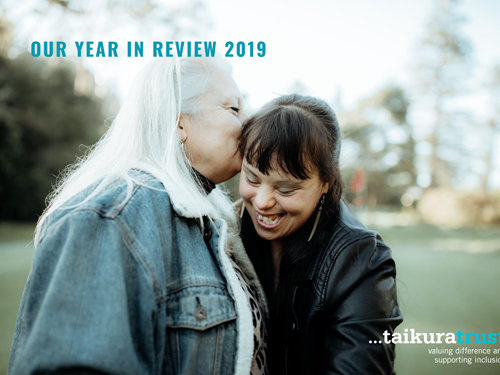2019 Year in Review cover of a young lady with her mum