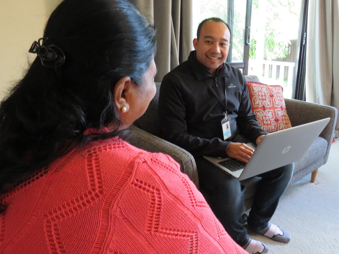 Our service facilitator doing a needs assessment