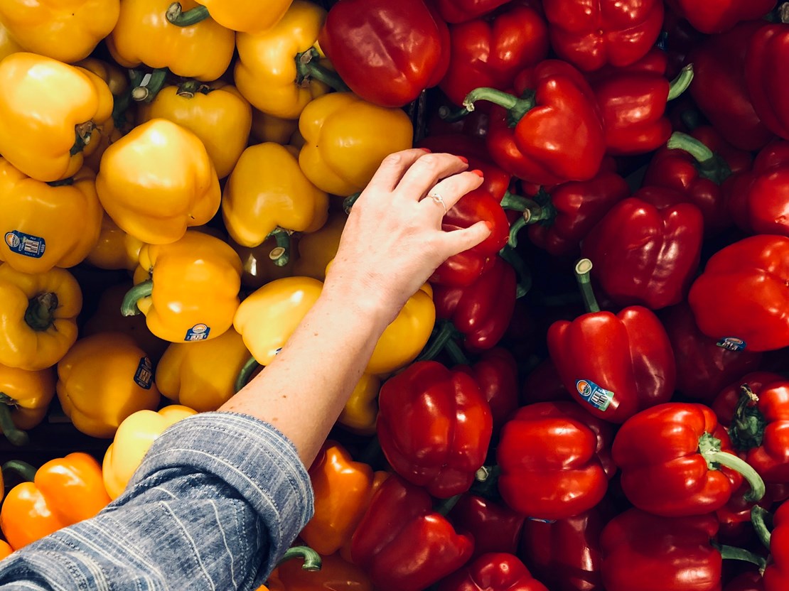 Vegetables at a market 