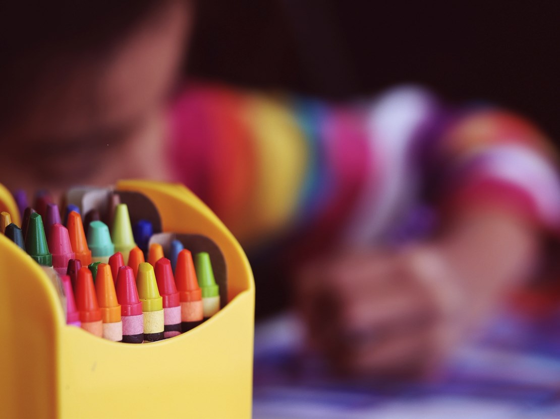 Child colouring in