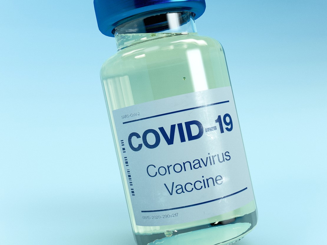 A vial of COVID-19 vaccine
